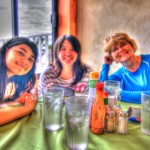 Stefi, Niki, Mary Having Breakfast at Martin Verdugo's