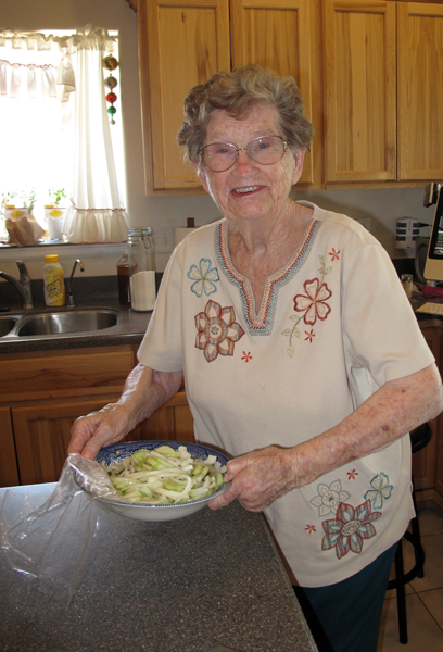 Dena w Cucumber Dish 20100905